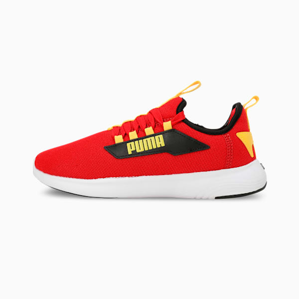 SOFTRIDE Vital Pro Youth Running Shoes, For All Time Red-PUMA Black-Pelé Yellow, extralarge-IND