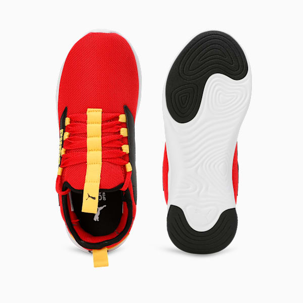 SOFTRIDE Vital Pro Youth Running Shoes, For All Time Red-PUMA Black-Pelé Yellow, extralarge-IND