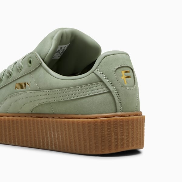 FENTY x PUMA Creeper Phatty Earth Tone Sneakers, Green Fog-PUMA Gold-Gum, extralarge-IND