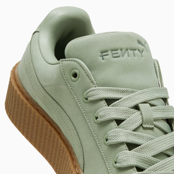 FENTY x PUMA Creeper Phatty Earth Tone Sneakers, Green Fog-PUMA Gold-Gum, extralarge-IND