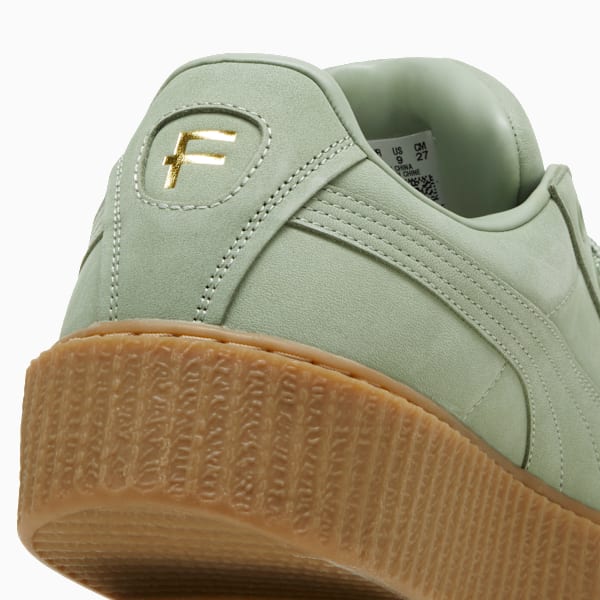 FENTY x PUMA Creeper Phatty Earth Tone Sneakers, Green Fog-PUMA Gold-Gum, extralarge-IND
