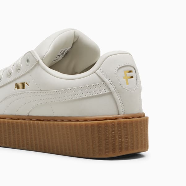 FENTY x PUMA Creeper Phatty Earth Tone Sneakers, Warm White-PUMA Gold-Gum, extralarge-IND