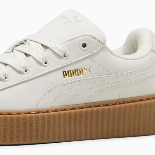 FENTY x PUMA Creeper Phatty Earth Tone Sneakers, Warm White-PUMA Gold-Gum, extralarge-IND