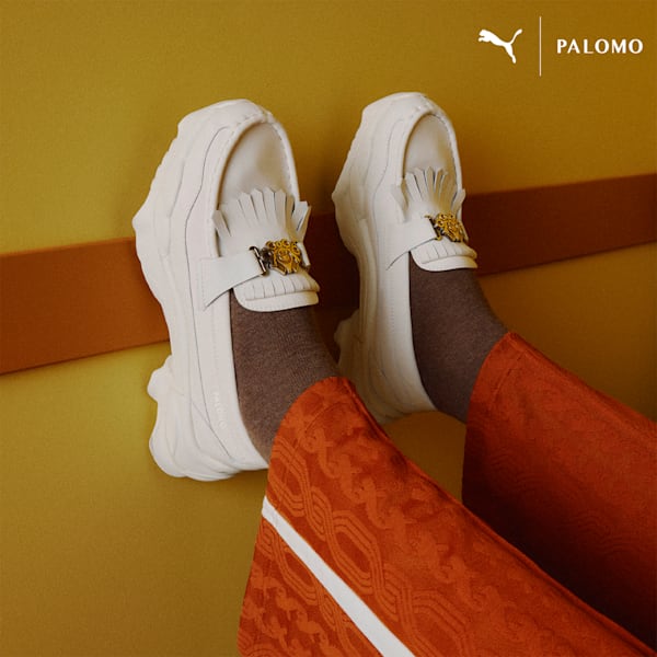 Mocasines de cuero PUMA x PALOMO Nitefox, Frosted Ivory, extralarge