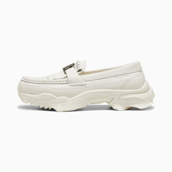 PUMA x PALOMO Nitefox Leather Loafer, Frosted Ivory, extralarge