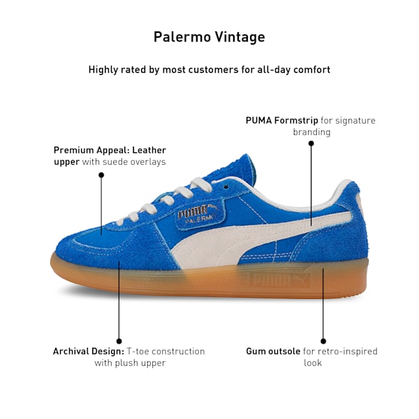 Palermo Vintage Sneakers, Hyperlink Blue-Frosted Ivory, extralarge-IND