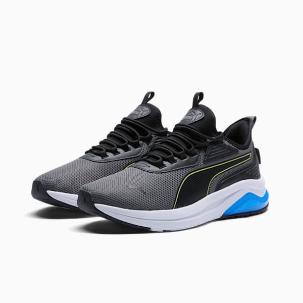 Amplifier Men's Sneakers, Cool Dark Gray-Electric Lime-PUMA Black-PUMA Team Royal, extralarge