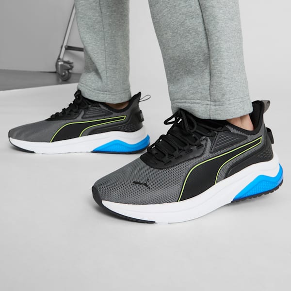 Amplifier Men's Sneakers, Cool Dark Gray-Electric Lime-PUMA Black-PUMA Team Royal, extralarge