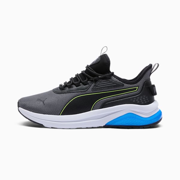 Amplifier Men's Sneakers, Cool Dark Gray-Electric Lime-PUMA Black-PUMA Team Royal, extralarge