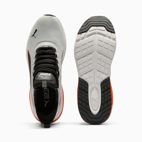 Amplifier Men's Sneakers, Flat Light Gray-PUMA Black-Rickie Orange, extralarge