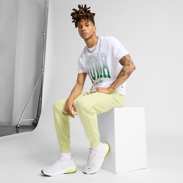 Sneakers Amplifier Homme, Feather Gray-PUMA White-PUMA Black-Lemon Sherbert, extralarge