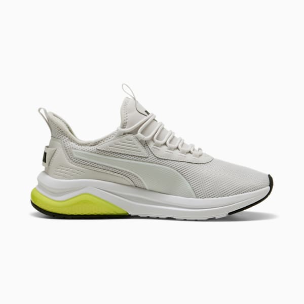Sneakers Amplifier Homme, Feather Gray-PUMA White-PUMA Black-Lemon Sherbert, extralarge