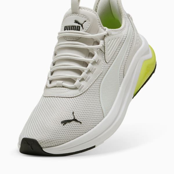 Sneakers Amplifier Homme, Feather Gray-PUMA White-PUMA Black-Lemon Sherbert, extralarge
