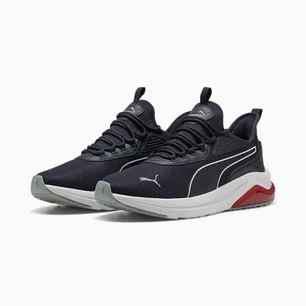 Amplifier Men's Sneakers, New Navy-PUMA White-Cool Mid Gray-Dark Crimson, extralarge