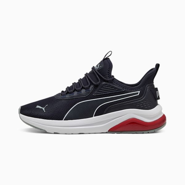 Amplifier Men's Sneakers, New Navy-PUMA White-Cool Mid Gray-Dark Crimson, extralarge