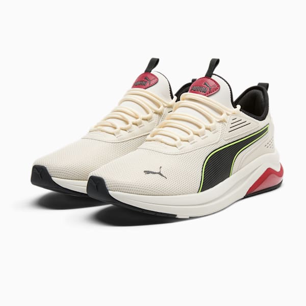 Tenis Amplifier para hombre, Alpine Snow-PUMA Black-Yellow Alert, extralarge