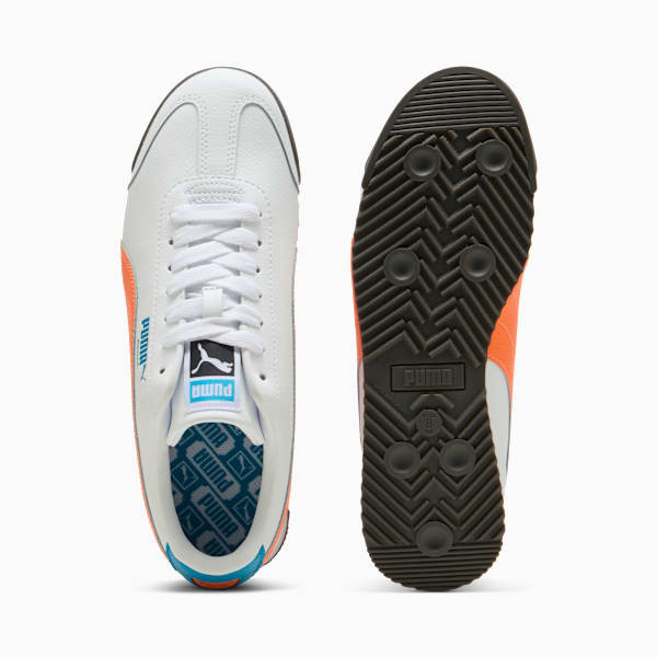 Tenis Roma 24, PUMA White-Orange Glo, extralarge