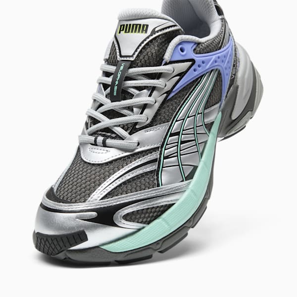 Tenis para hombre Velophasis Man vs Machine, Cool Dark Gray-PUMA Black-Electric Peppermint, extralarge