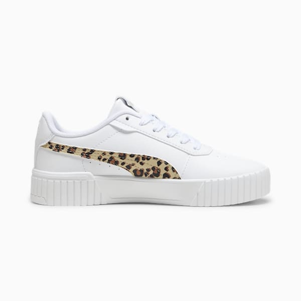 Chaussures de sport Carina 2.0 Animal Enfant et Adolescent, PUMA White-Putty-PUMA Gold, extralarge