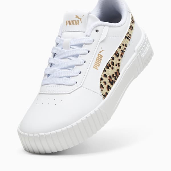 Chaussures de sport Carina 2.0 Animal Enfant et Adolescent, PUMA White-Putty-PUMA Gold, extralarge