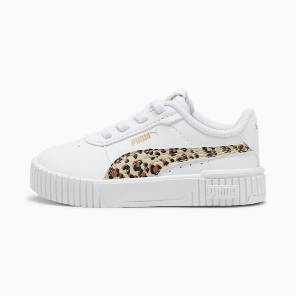 Tenis para infantes Carina 2.0 Animal Update, PUMA White-Putty-PUMA Gold, extralarge