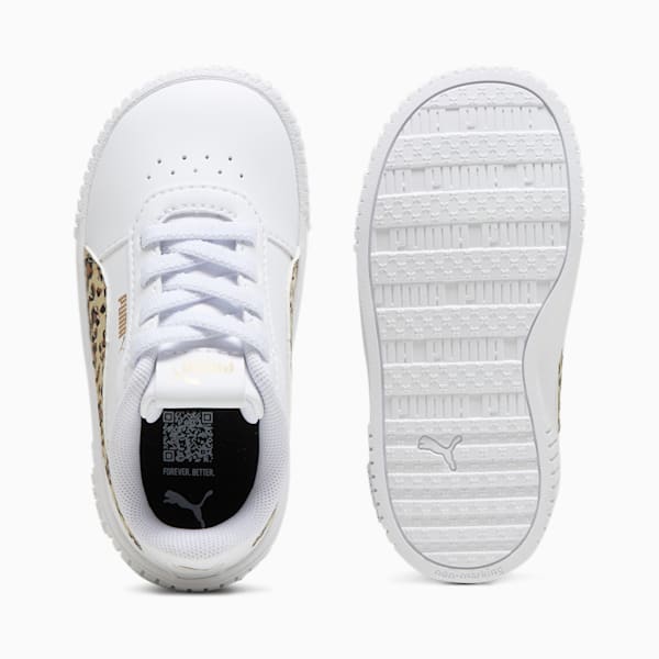 Tenis para infantes Carina 2.0 Animal Update, PUMA White-Putty-PUMA Gold, extralarge