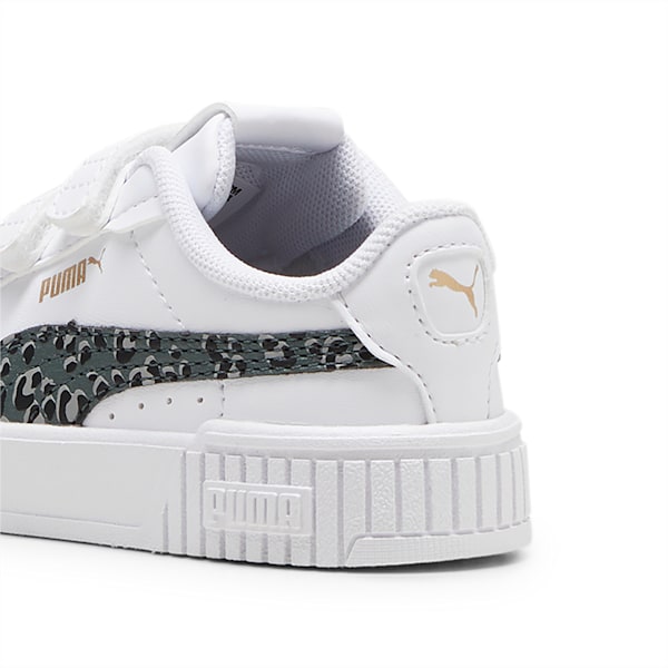 ベビー ガールズ プーマ キャリーナ 2.0 アニマル スニーカー 12-16cm, PUMA White-Mineral Gray-PUMA Gold, extralarge-JPN