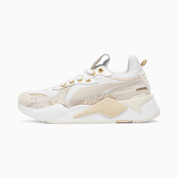 RS-X Glimmer Women's Sneakers, PUMA White-Gold-Warm White, extralarge