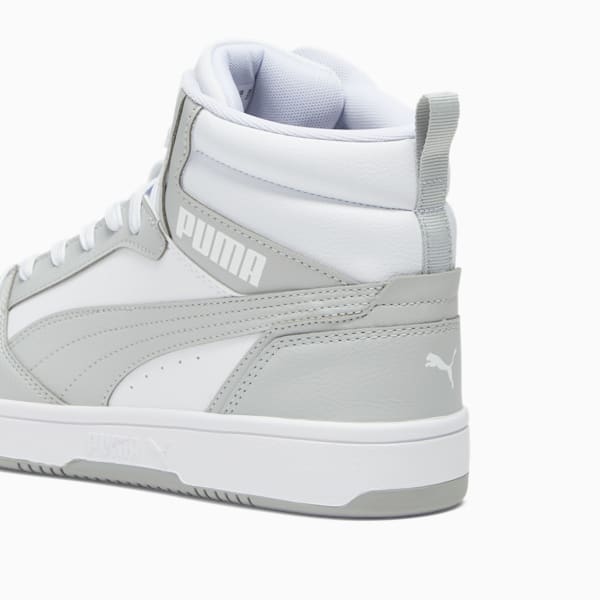 Sneakers larges Rebound V6 Homme, PUMA White-Ash Gray, extralarge