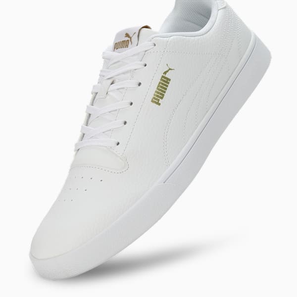 Shuffle Zenfit Men's Sneakers, PUMA White-Metallic Gold, extralarge-IND
