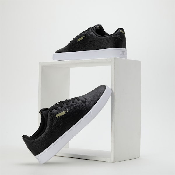 Shuffle Zenfit Men's Sneakers, PUMA Black-Metallic Gold, extralarge-IND