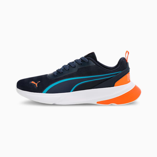 PUMA Alfarun Hyperwave Men's Sneakers, Club Navy-Orange Glo-Speed Blue, extralarge-IND