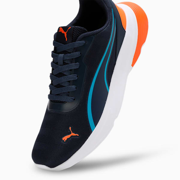 Alfarun Hyperwave Men's Sneakers, Club Navy-Orange Glo-Speed Blue, extralarge-IND