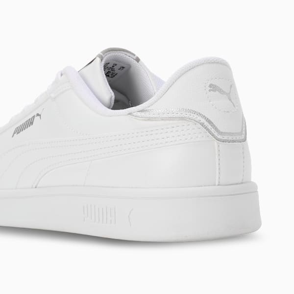 Smash Pop Men's Sneakers, PUMA White-PUMA Silver, extralarge-IND
