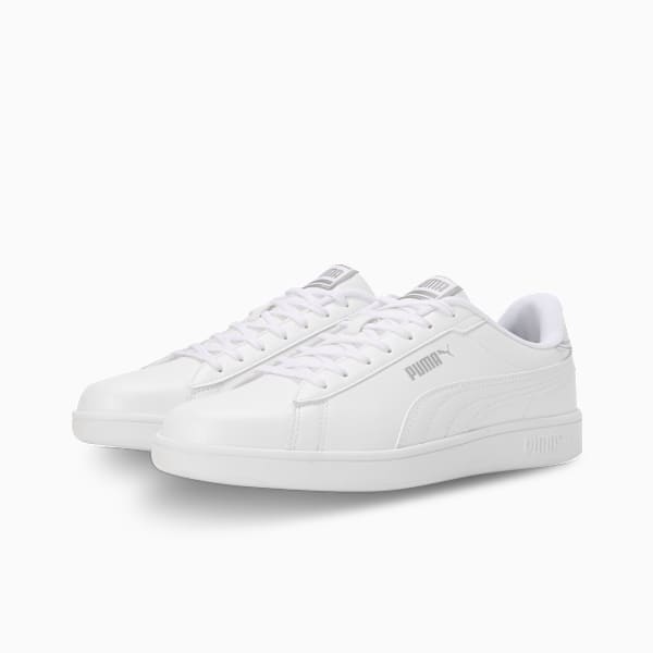 Smash Pop Men's Sneakers, PUMA White-PUMA Silver, extralarge-IND