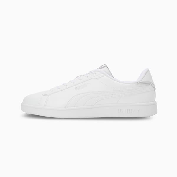 Smash Pop Men's Sneakers, PUMA White-PUMA Silver, extralarge-IND