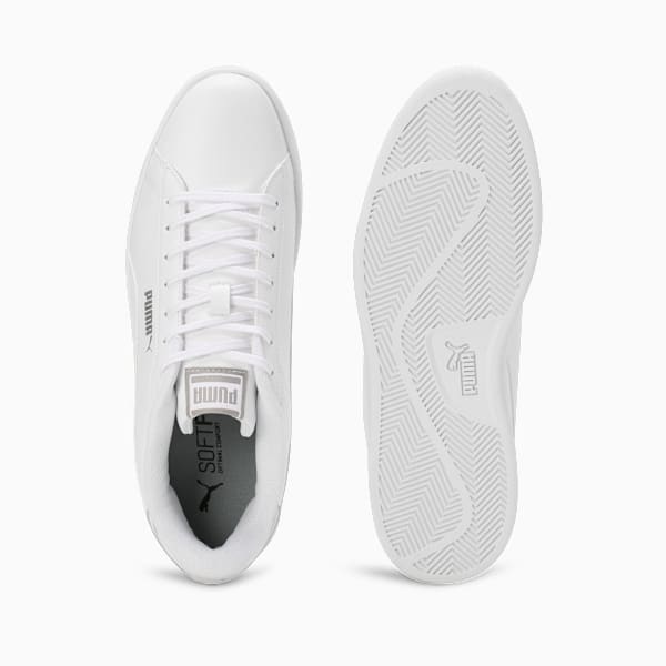 Smash Pop Men's Sneakers, PUMA White-PUMA Silver, extralarge-IND