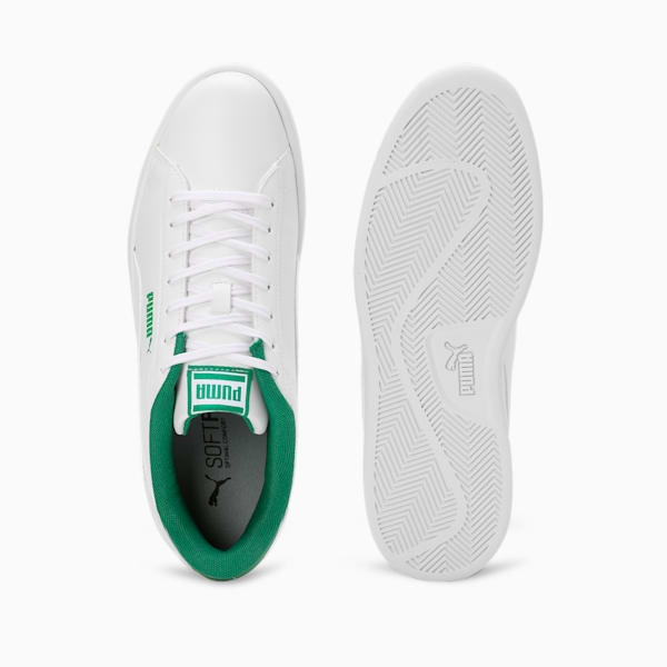 Smash Pop Men's Sneakers, PUMA White-Archive Green-PUMA Black, extralarge-IND