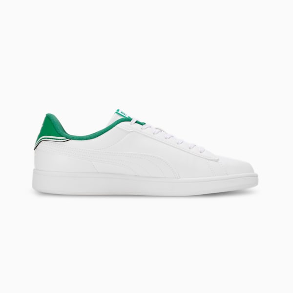 Smash Pop Men's Sneakers, PUMA White-Archive Green-PUMA Black, extralarge-IND