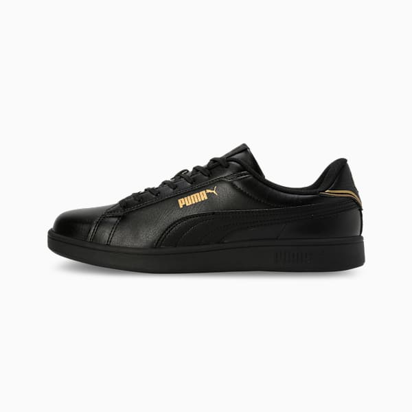 Smash Pop Men's Sneakers, PUMA Black-Metallic Gold, extralarge-IND