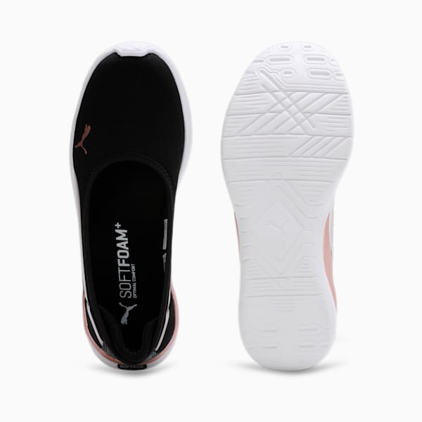 Evelyn Softride Women's Ballerinas, PUMA Black-Rose Gold-PUMA White, extralarge-IND