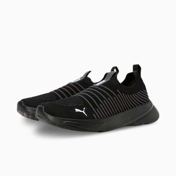 Kardio Men's Slip-On Shoes, PUMA Black-Dark Coal-PUMA White, extralarge-IND