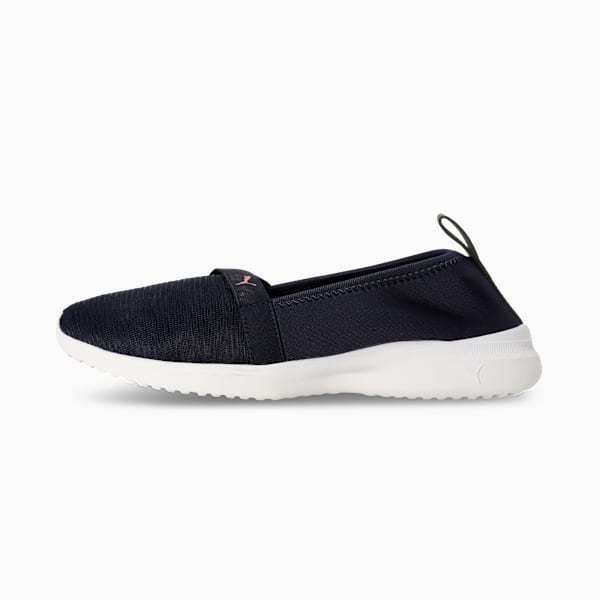 Adelina Glam Women's Ballerinas, PUMA Navy-PUMA White-Future Pink, extralarge-IND