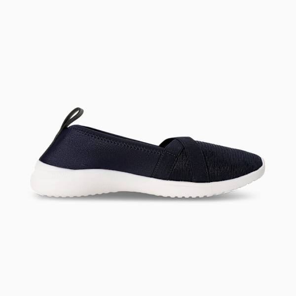 Adelina Glam Women's Ballerinas, PUMA Navy-PUMA White-Future Pink, extralarge-IND