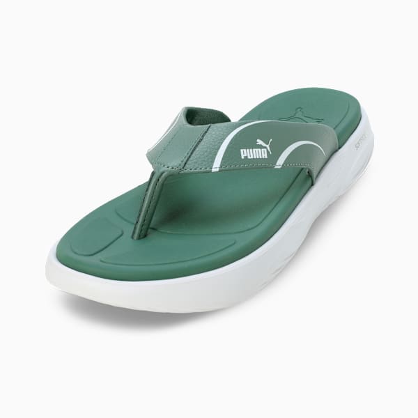 Softride Seave Xpress Men's Flip-Flops, Eucalyptus-PUMA White, extralarge-IND