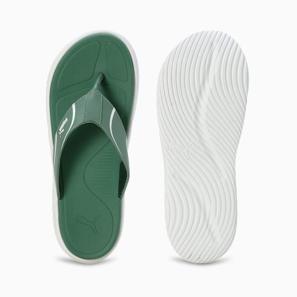 Softride Seave Xpress Men's Flip-Flops, Eucalyptus-PUMA White, extralarge-IND