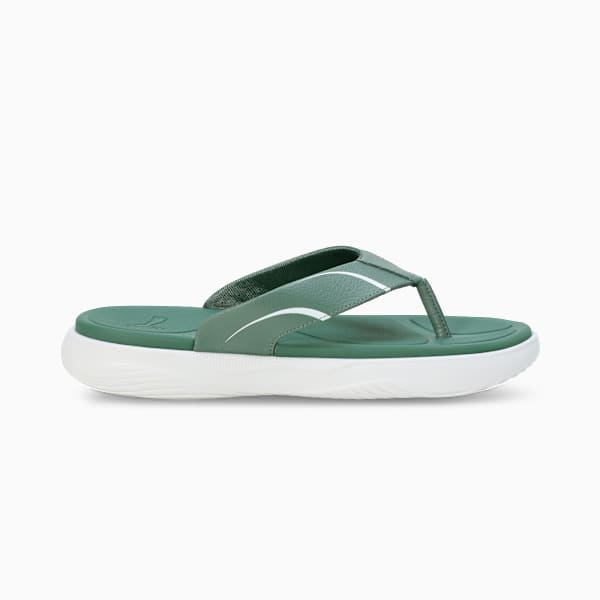 Softride Seave Xpress Men's Flip-Flops, Eucalyptus-PUMA White, extralarge-IND