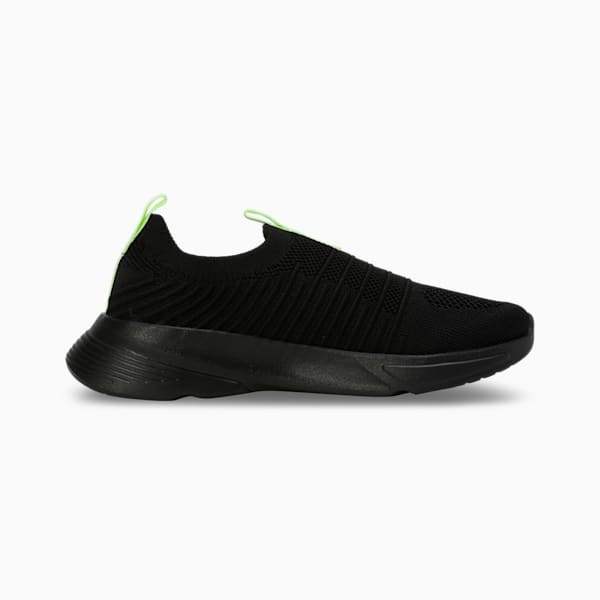 Kardio Women's Slip-On Sneakers, PUMA Black-Pink Lilac-Spring Fern, extralarge-IND