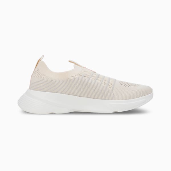 PUMA Kardio Women's Slip-On Sneakers, Warm White-Vapor Gray-Active Red, extralarge-IND