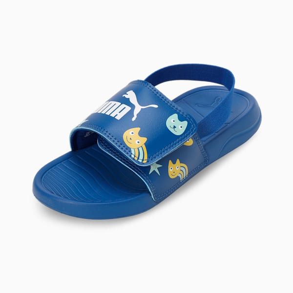 Popcat 20 Backstrap V2 Kid's Sandals, Cobalt Glaze-PUMA White, extralarge-IND